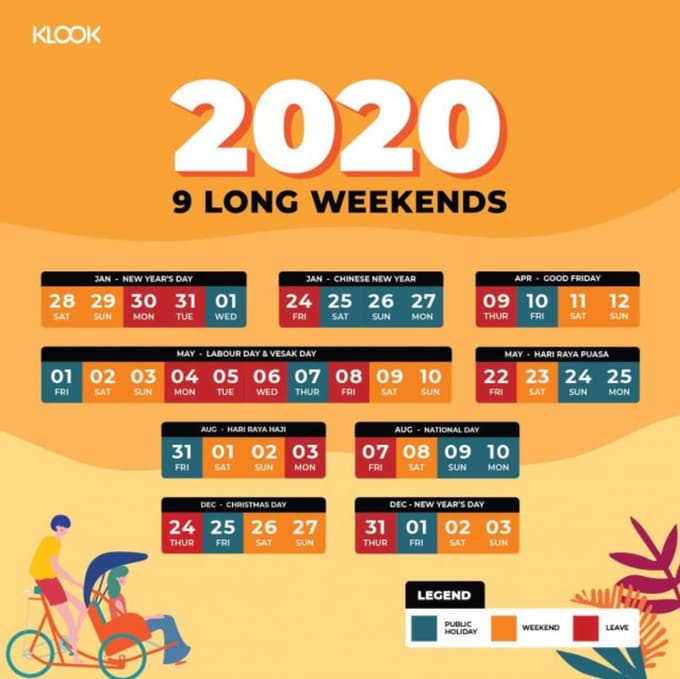 Your 2020 Long Weekend Cheatsheet For All Kiasu Singaporean Planners