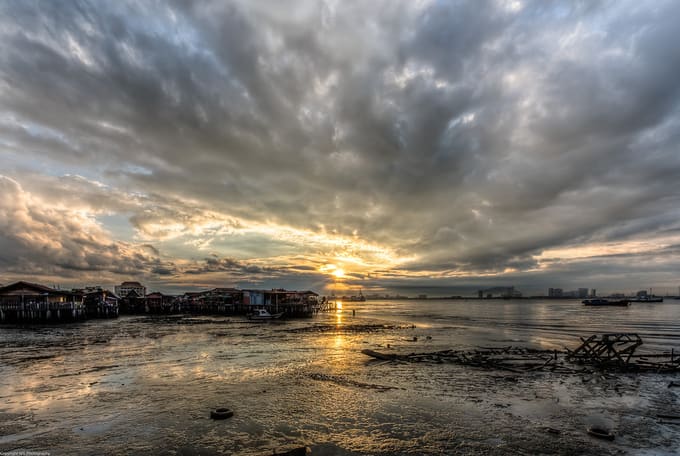 penang-budget-itinerary-sunset-tan-jetty