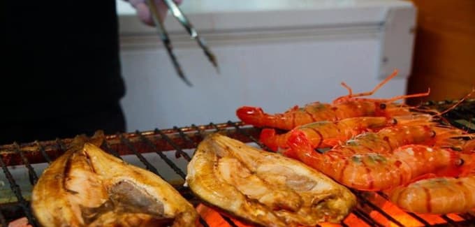 BBQ Seafood at the Sapporo Autumn Festival