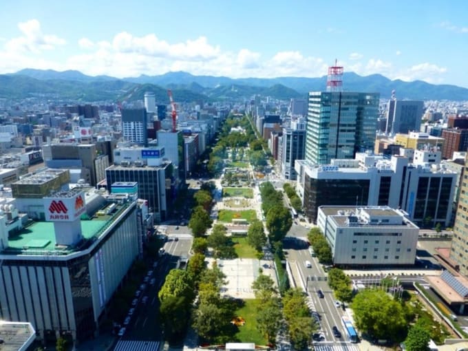 View of Odori Park from the Sapporo TV Tower