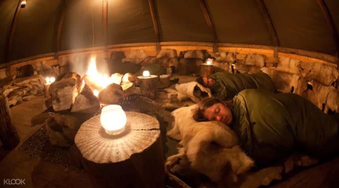 northern lights husky sledding sami tour 
