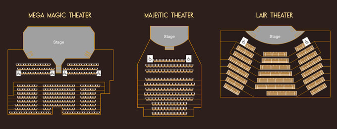 shows and performances in macau, house of magic macau show seats, how of magic macau seating arrangment