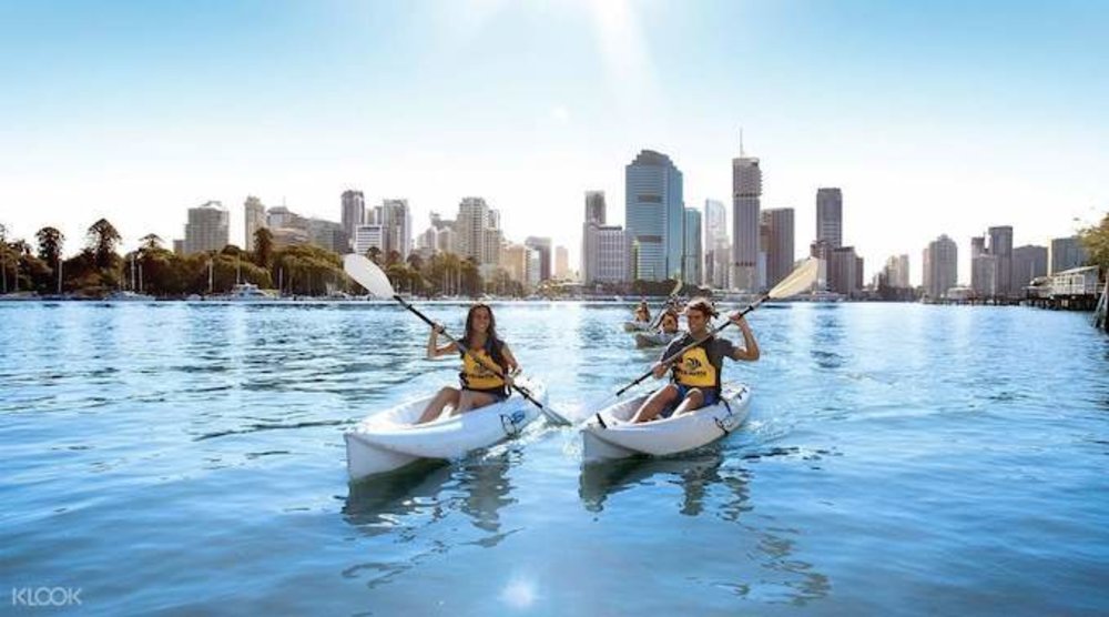 kayaking Brisbane River