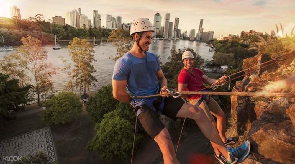 Abseiling near Brisbane