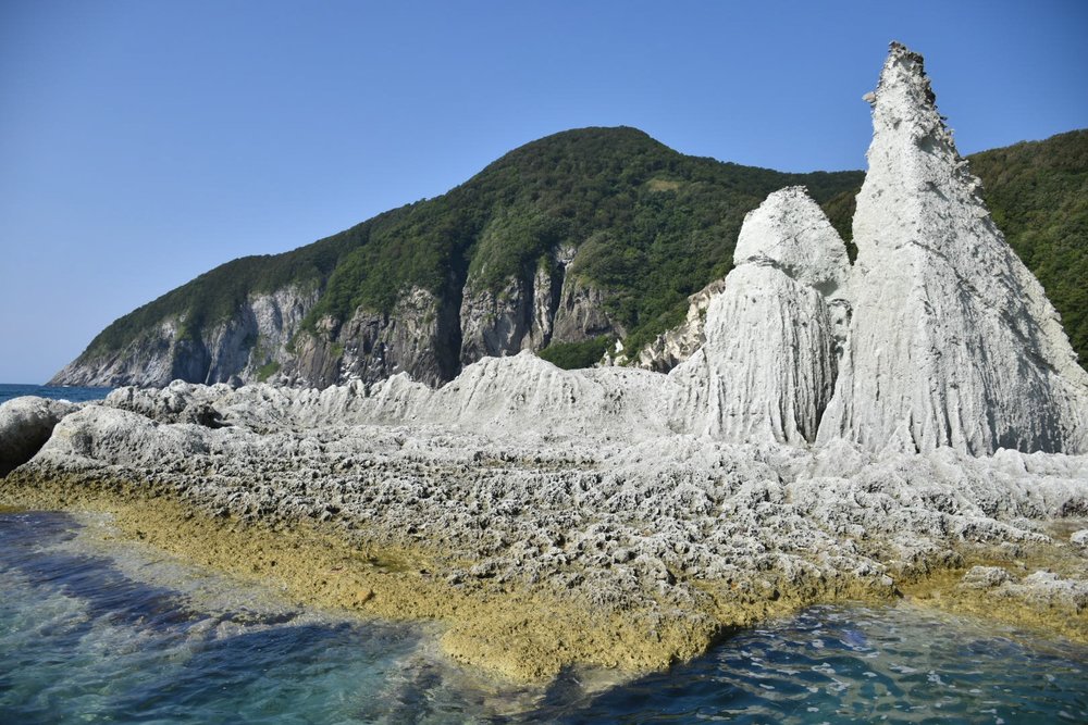 Hotokegaura sea cliffs honshu