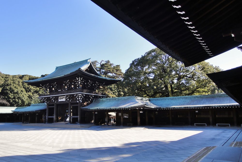 Tokyo Meiji Shrine Torii Gate
