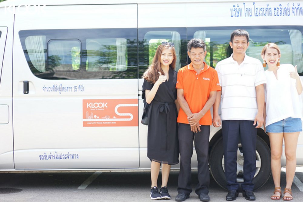 บริการจองรถรับส่ง klook 