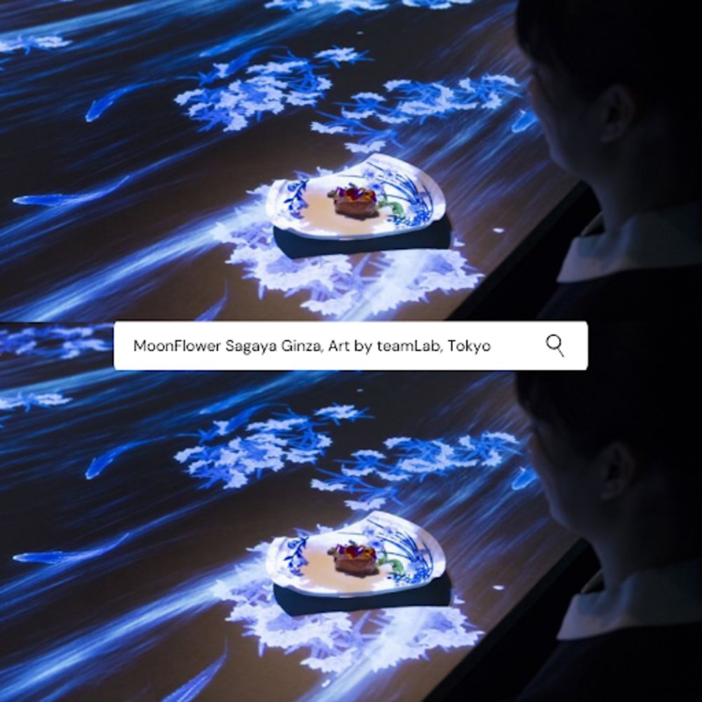 MoonFlower Sagaya Ginza, Art by teamLab, โตเกียว