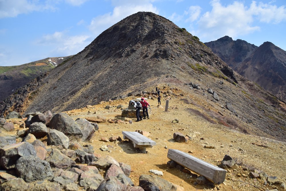 那須岳で登山