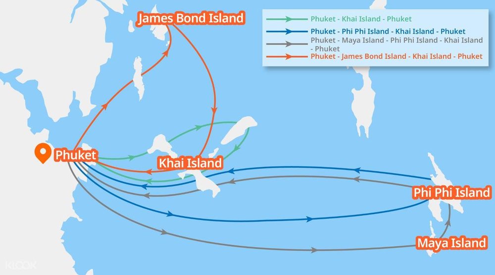 Khai Islands, Phi Phi, or James Bond Tour