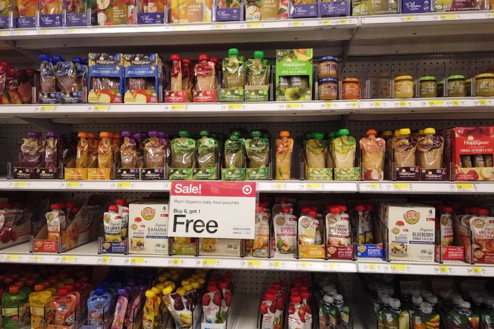 ターゲットの離乳食、ベビーフード