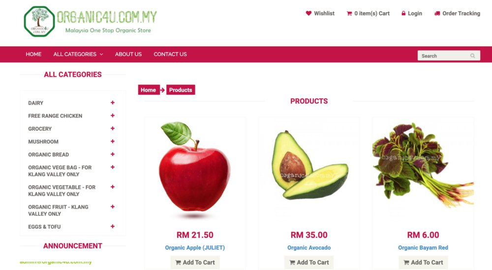 organic4u delivery malaysia