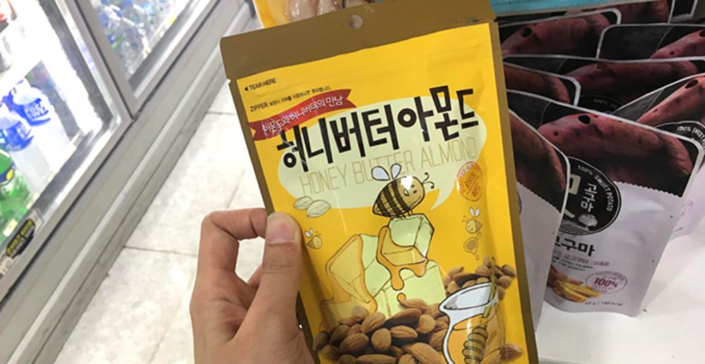 snacks almond seoul convenience store