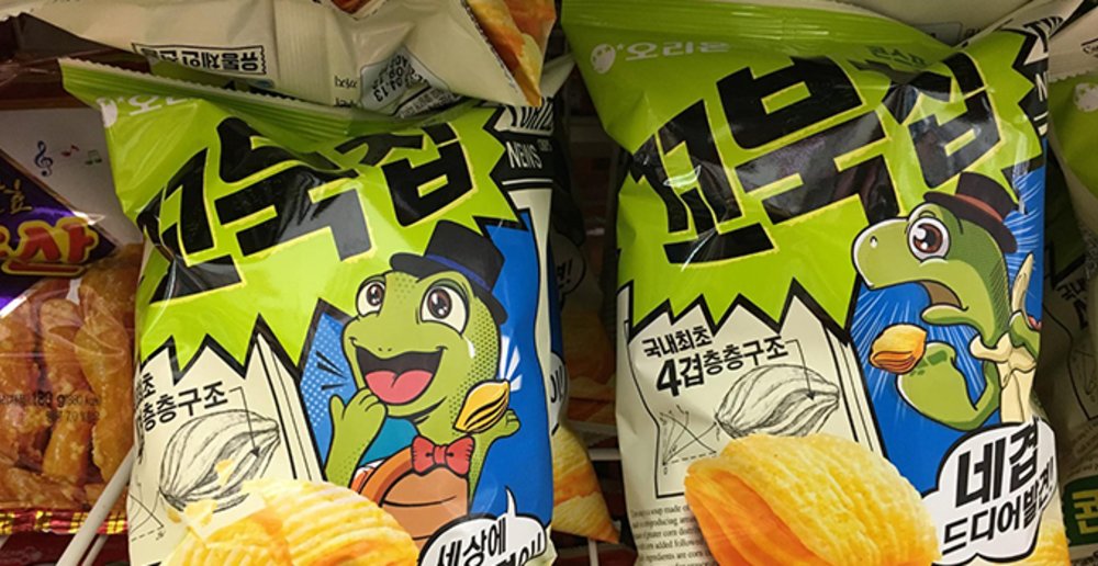 chips turtle crisp korea