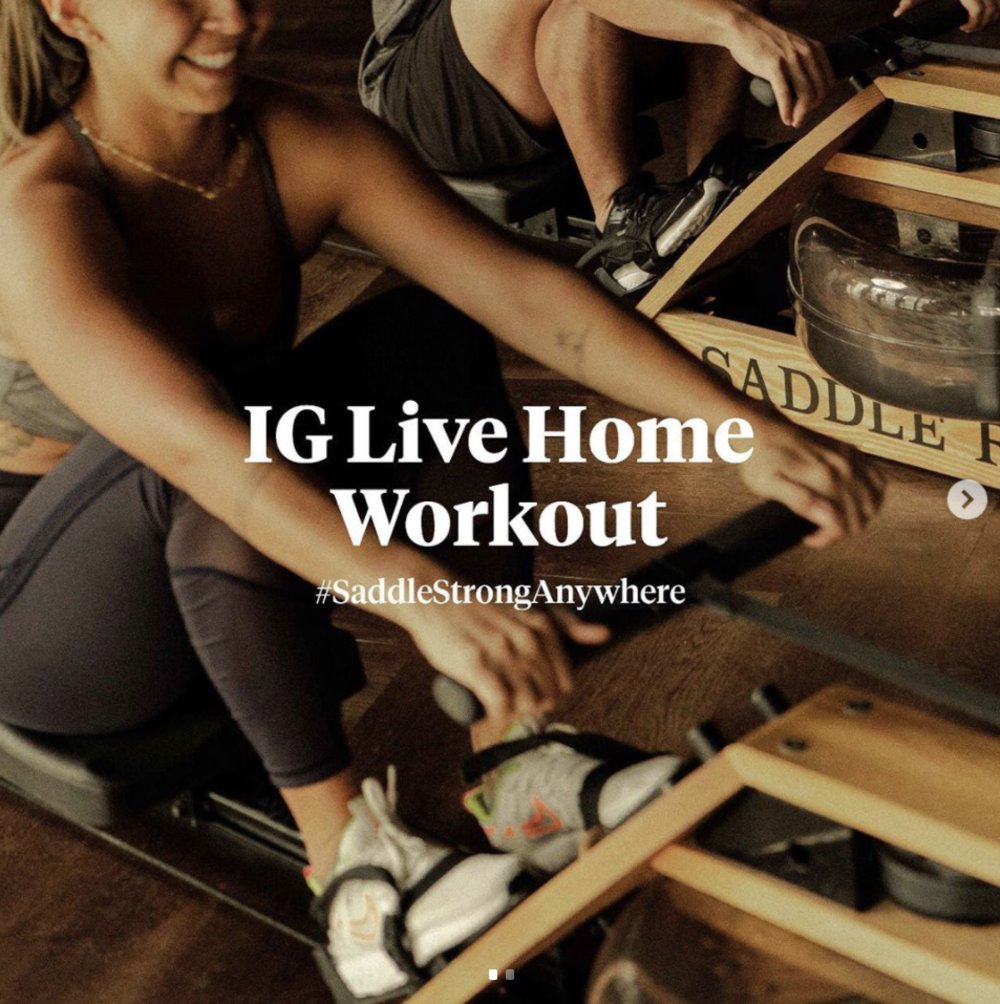 คลาสออกกำลังกายออนไลน์ SaddleStrongAnywhere