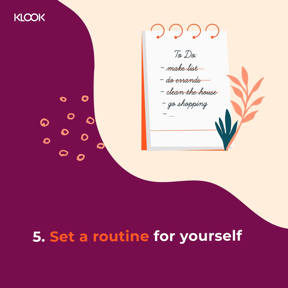 Ways To Stay Calm - set a routine