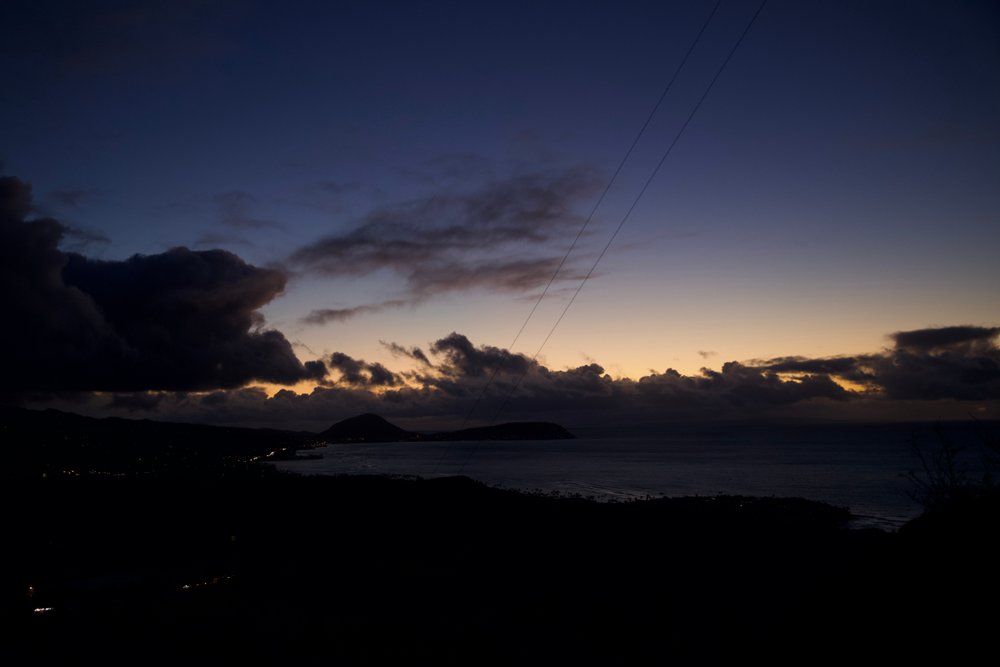 ダイヤモンドヘッドから見た空