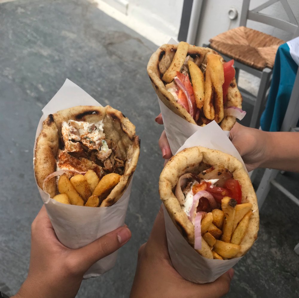 Greek food- gyros