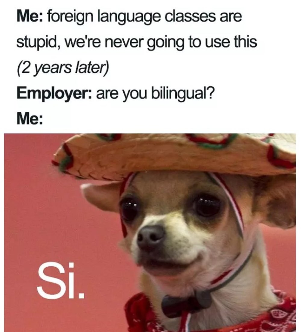 Spanish language meme