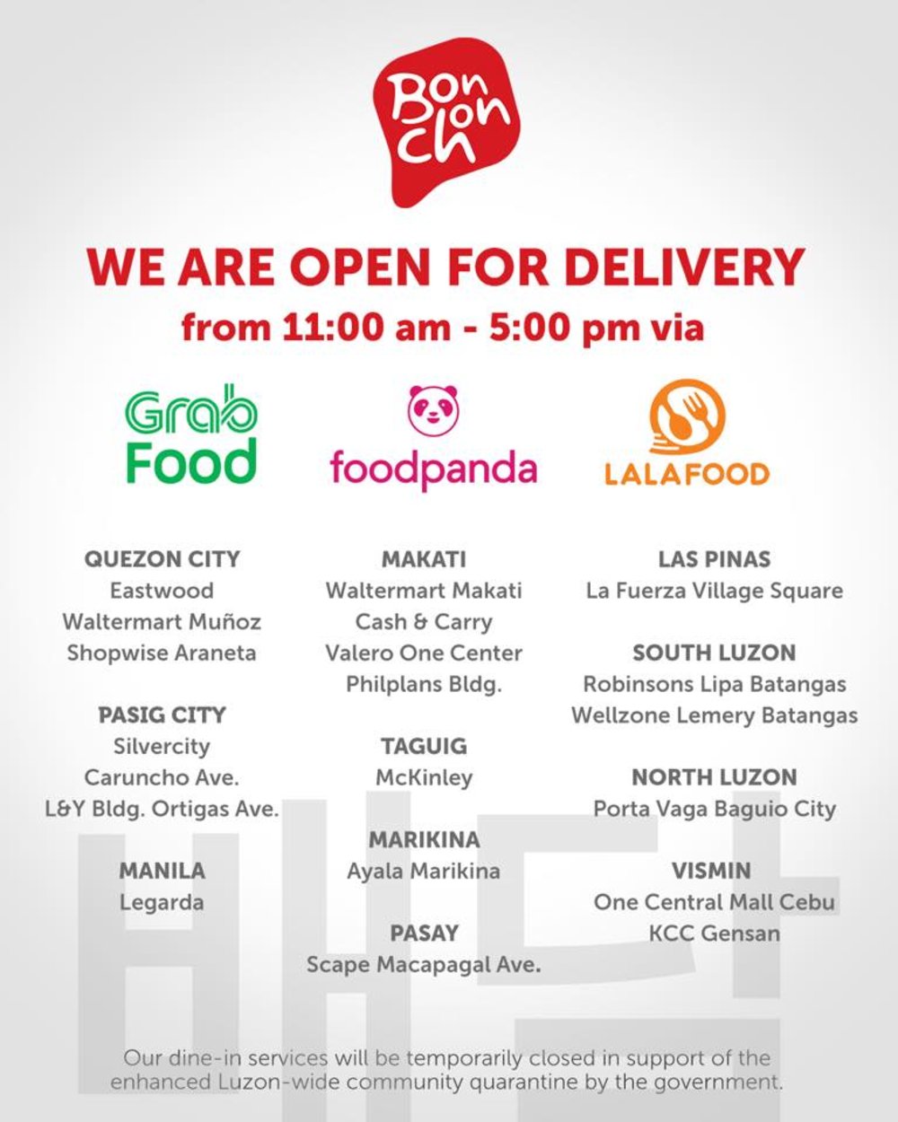A List of Food Delivery Options Currently Available in Metro Manila