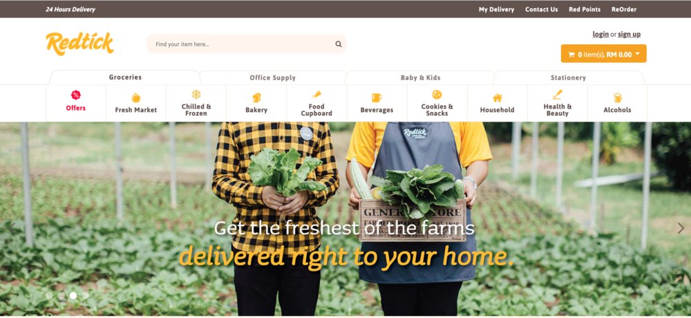 redtick grocery delivery malaysia