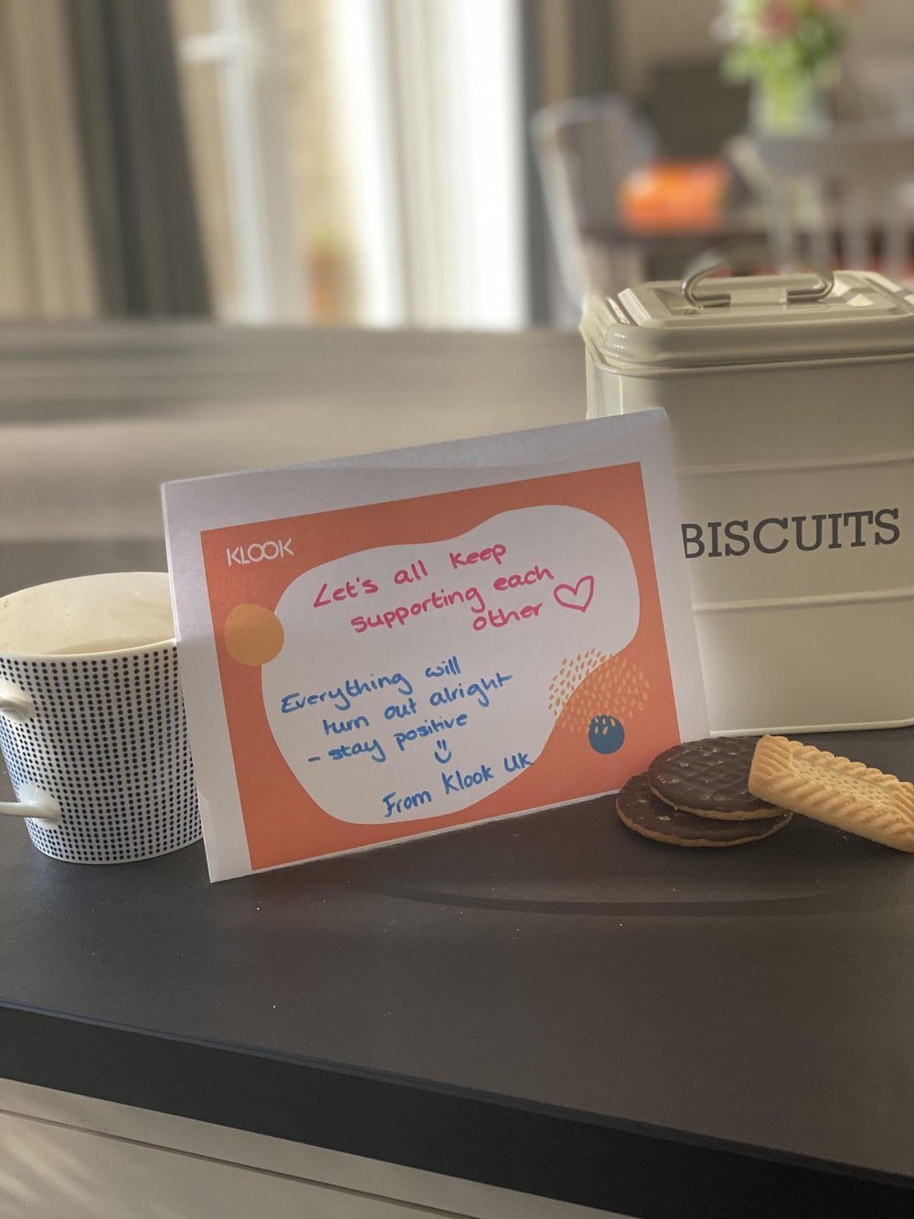 Biscuits and tea in London