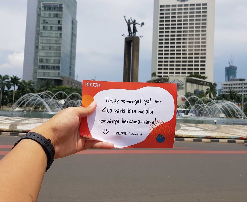 Bundaran HI or Selamat Datang Monument in Jakarta