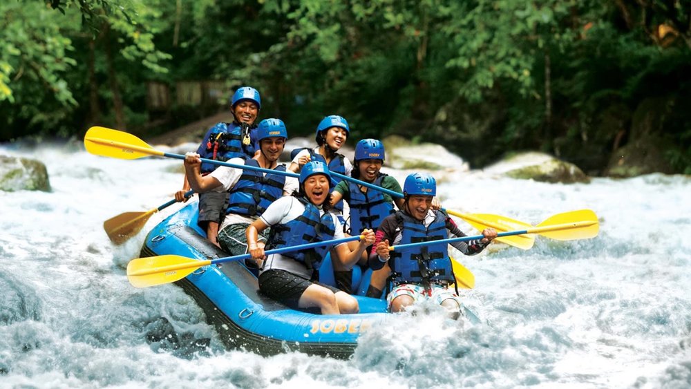 ayung river rafting white water rapids indonesia atv