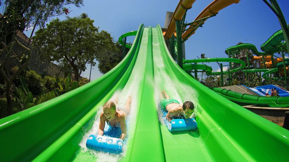slide water theme park family friendly things to do indonesia