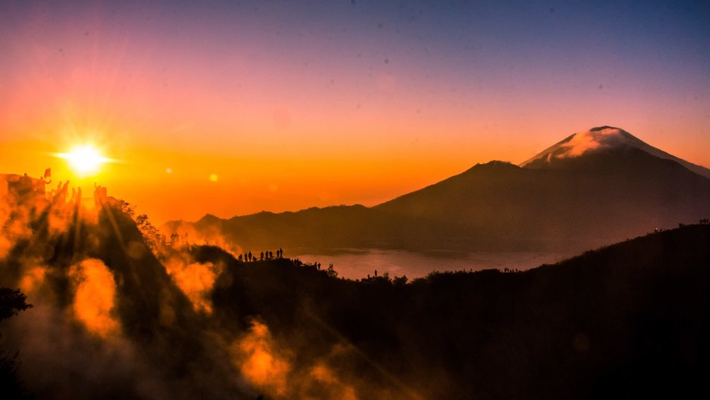 sunrise trek bali tour view mountain