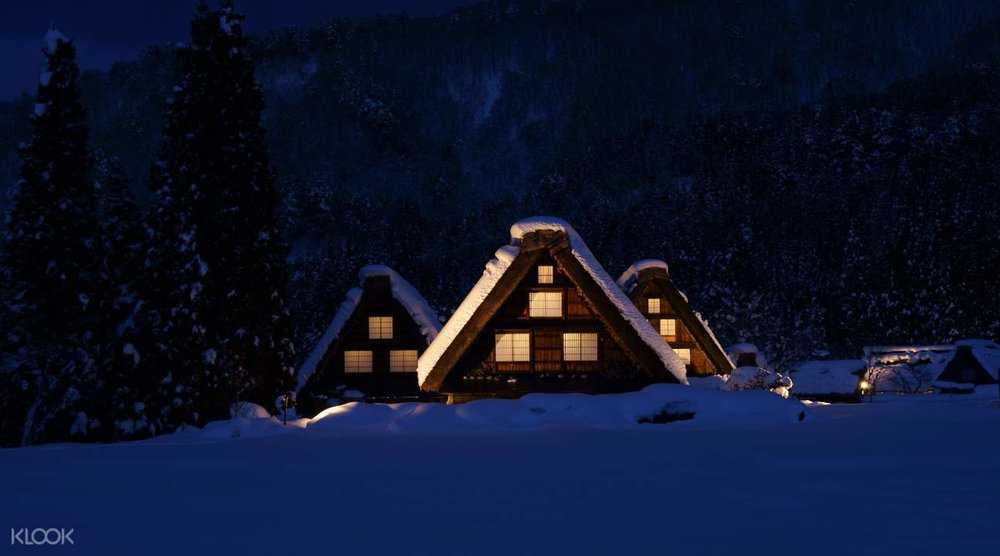 shirakawago illumination winter snow things to do night 