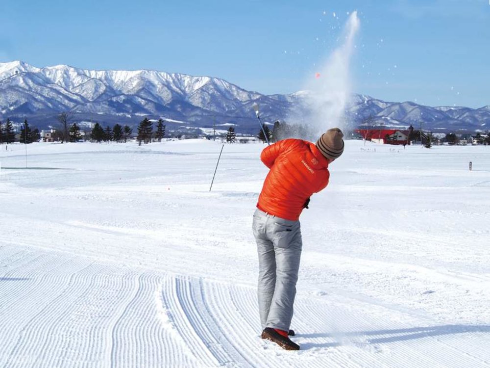 snowland snow golf experience bibai sapporo japan 