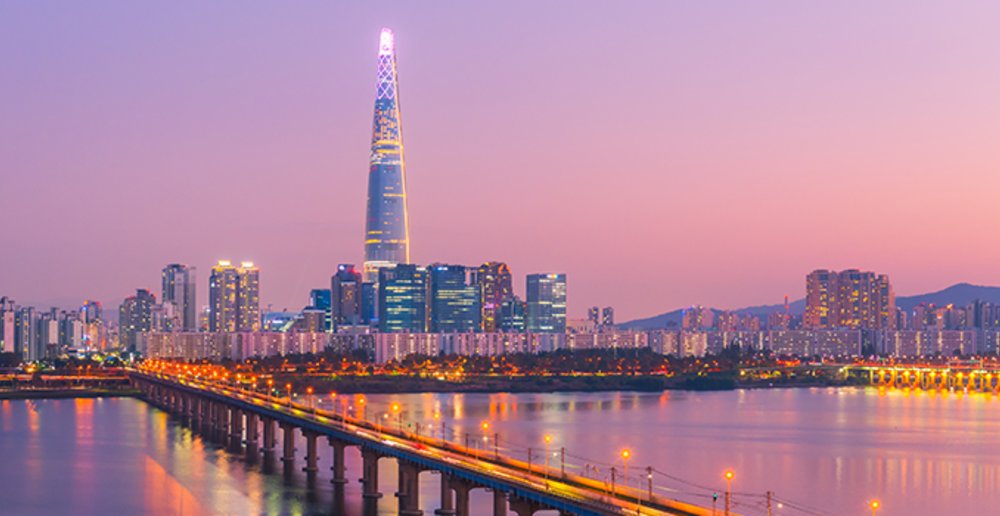 seoul evening skyline