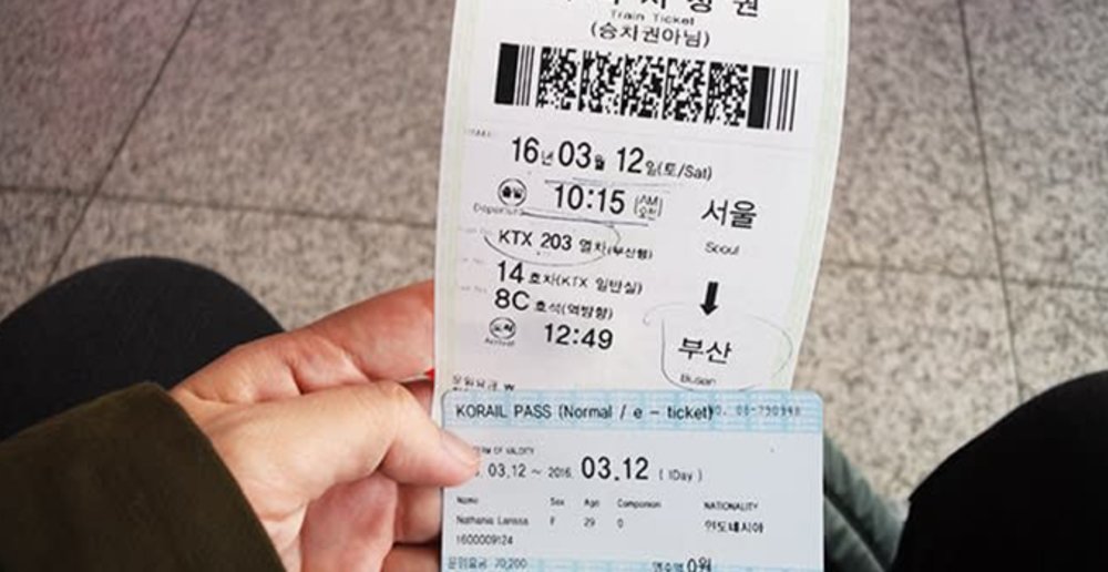 korail ktx train korea seoul pass tickets collection redemption