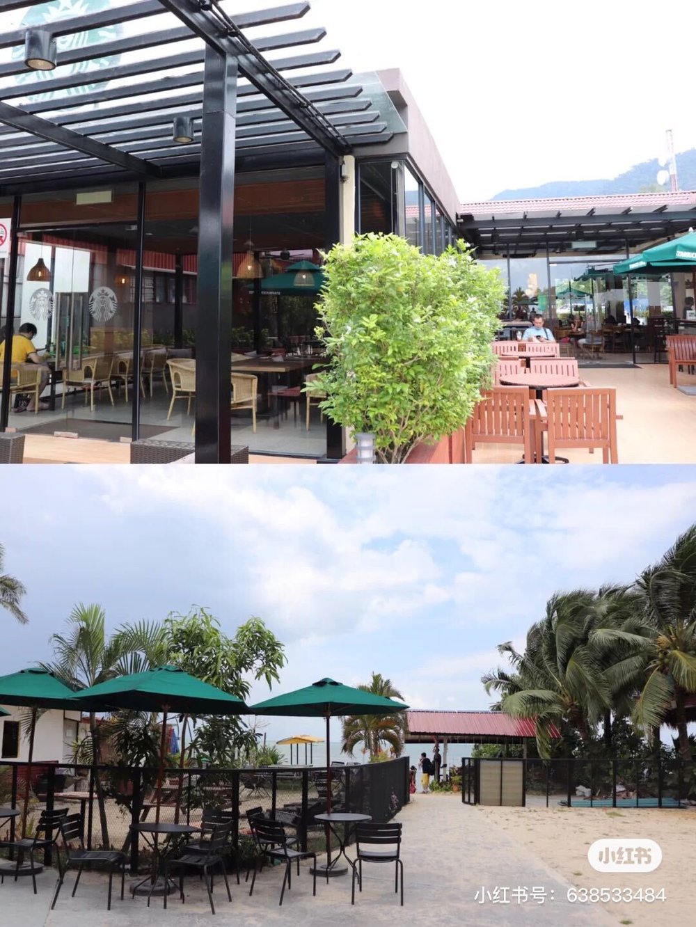 starbucks batu feringghi 槟城海边星巴克