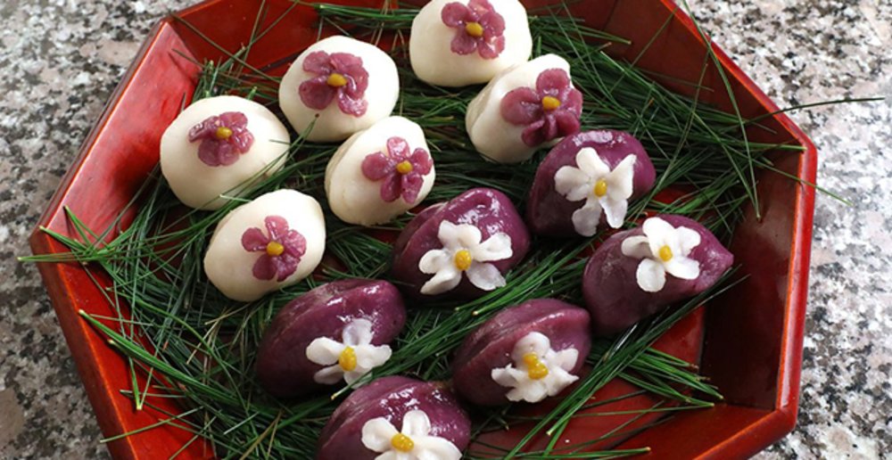 powder balls rice cake traditional food korea 