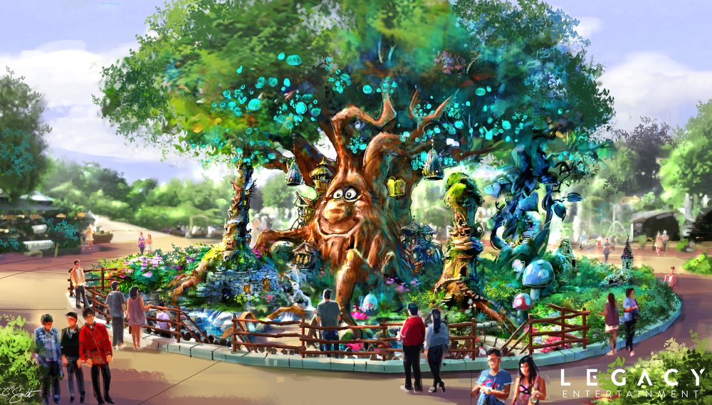 สวนสนุก ใหม่ เกาหลี lotte magic forest