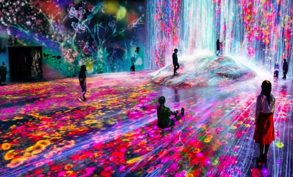 teamlab borderless japan tokyo things to do flowers light museum fun