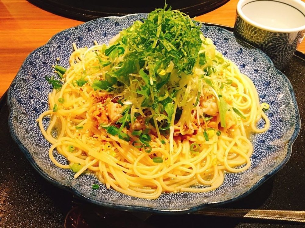 wafu pasta tokyo japan italian yomenya goemon