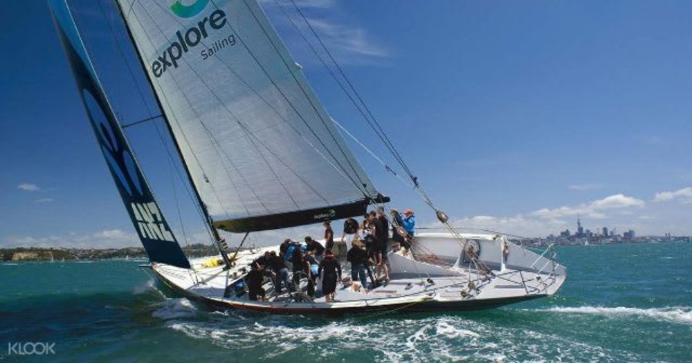 sail boat sea auckland new zealand adventure water sports adrenaline thrill