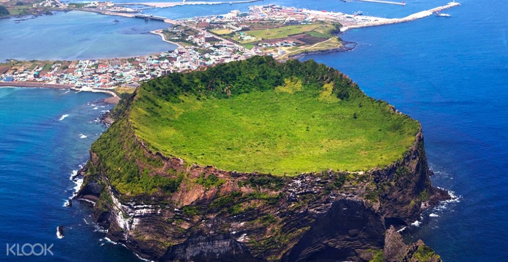 Jeju island aerial View