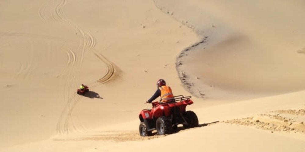 worimi quad biking australia sand desert