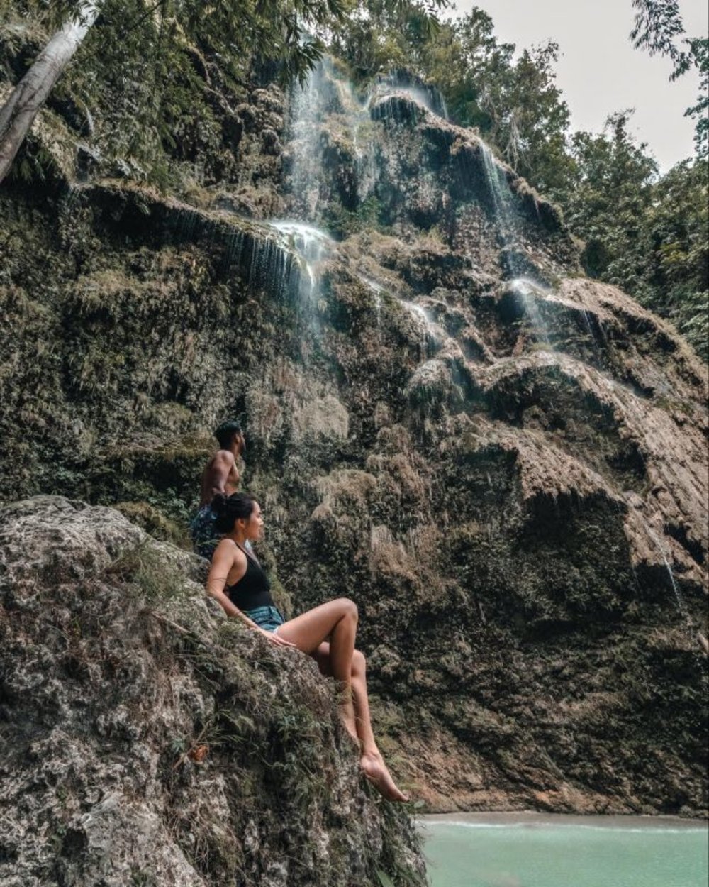 tuamlog falls cebu philippines oslob 