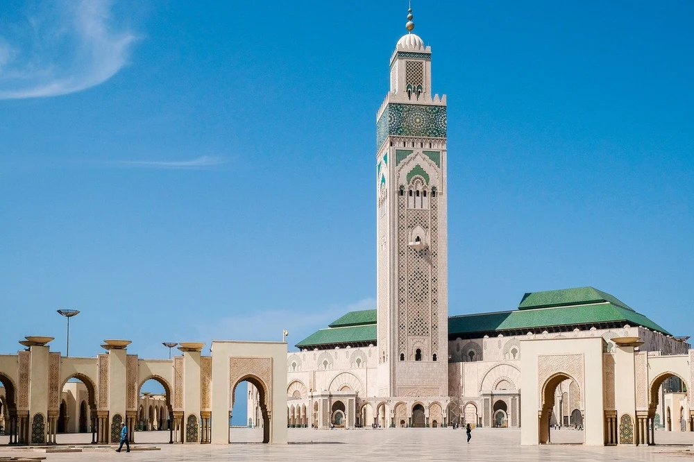 Hassan II Mosque di Casablanca. Maroko adalah salah satu negara bebas visa untuk orang Indonesia