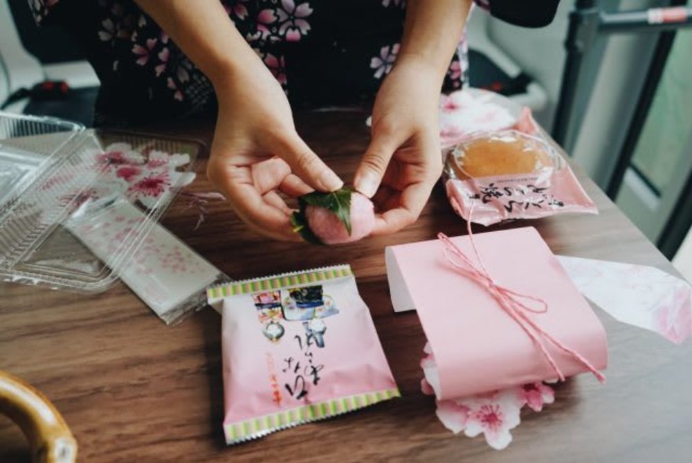 cherry blossom snacks