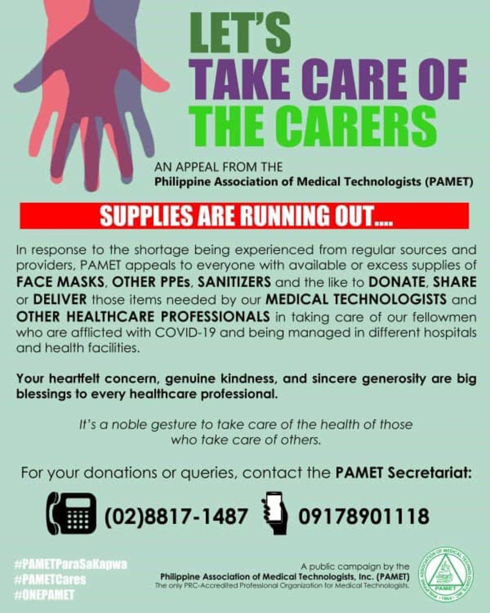 donations frontliners