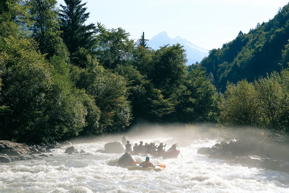 Lutschine River Rafting in Switzerland 