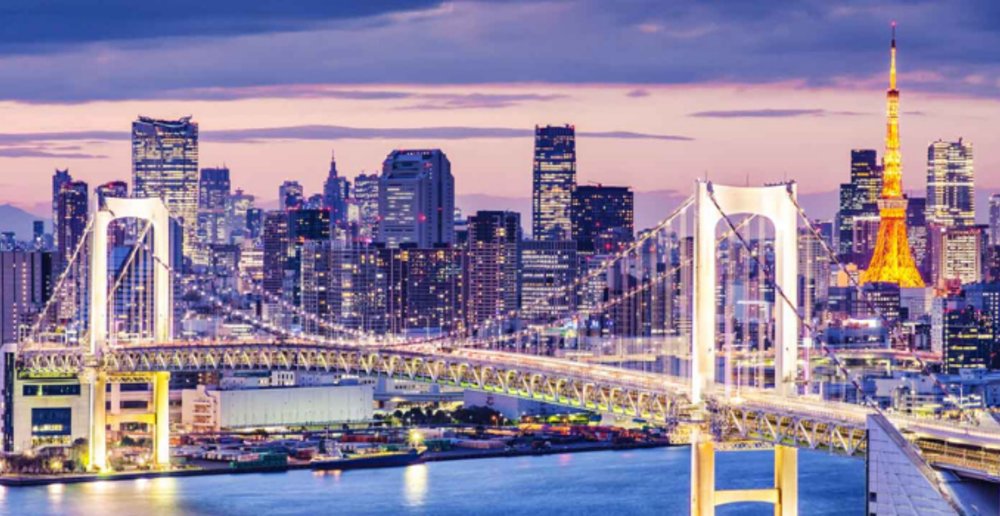 tokyo bridge evening