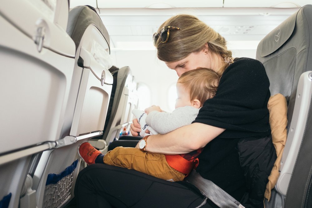 baby on plane