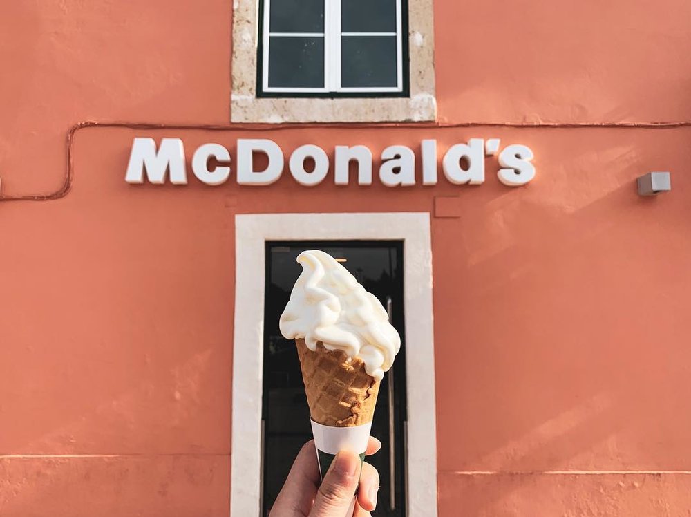 Unique McDonald's Pink Lisbon Portugal